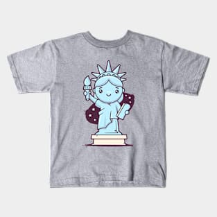 Cute Miss Liberty Kids T-Shirt